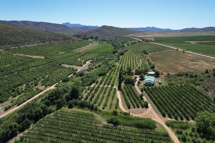 For Sale: 1840HA Fruit Farm in Uniondale Rural with irrigation, dwellings, and amenities.