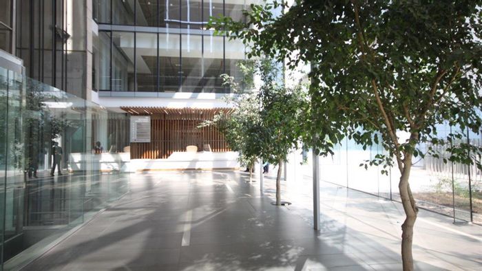 Office To Rent in Sandhurst: Eco-friendly, 24-hour security, rooftop terraces, and café.