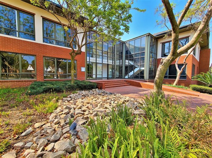 Fourways office to rent with balconies, boardroom, and 24-hour security access.