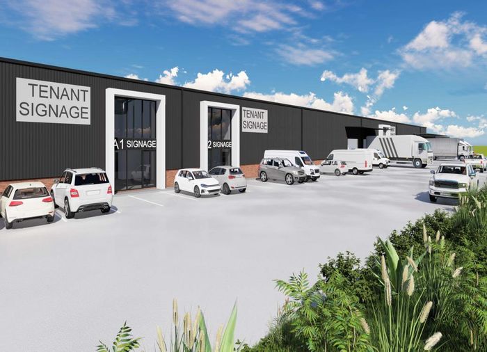 Glen Anil Industrial Units To Rent: A-grade warehouses with hardstand yard and signage.
