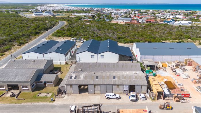 Industrial unit for sale in Struisbaai Central with tenant income and expansion potential.