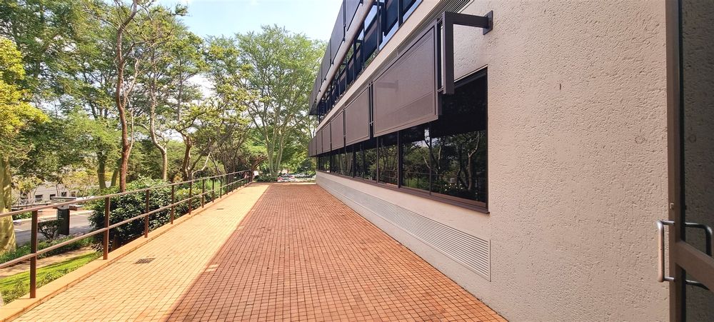 Large private patio