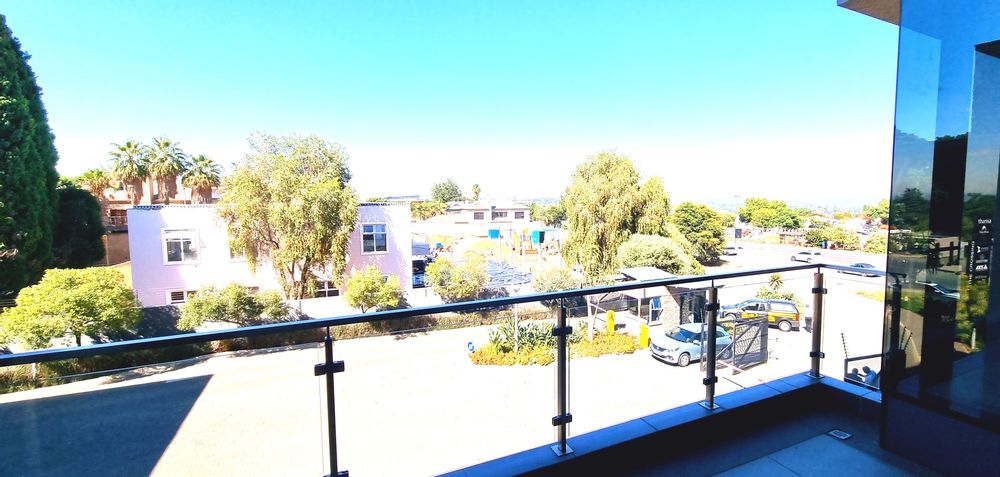 Balcony off the kitchen area