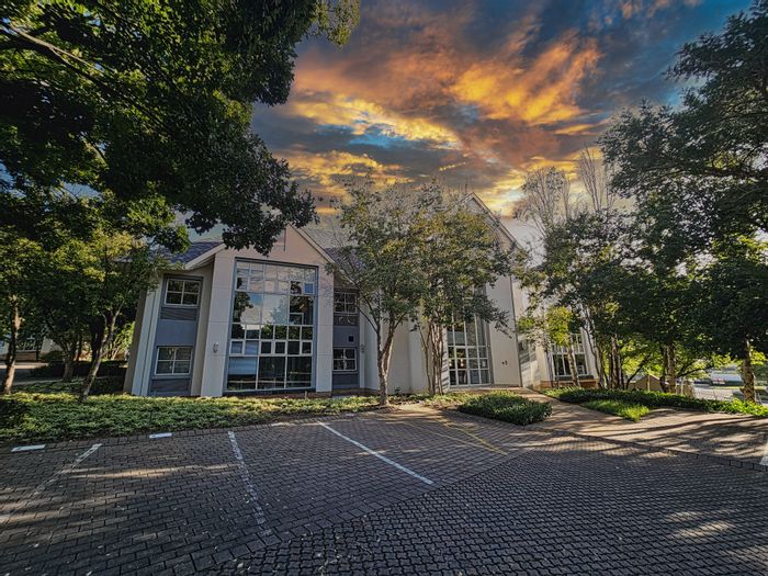 Office for Sale in Bryanston: Unique park, security, kitchen, direct shopping access.