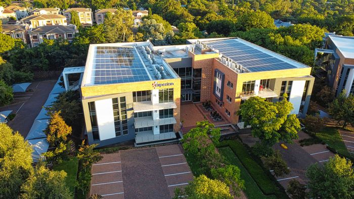 Office to Rent in Bryanston: Fitout, shared patio, 24-hour access, and amenities.
