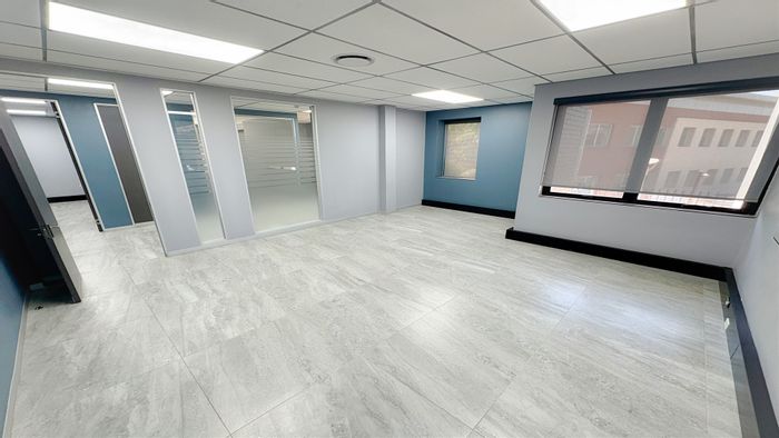 To Rent: 240m2 Office in Bedfordview Central with flexible layouts and secure access.