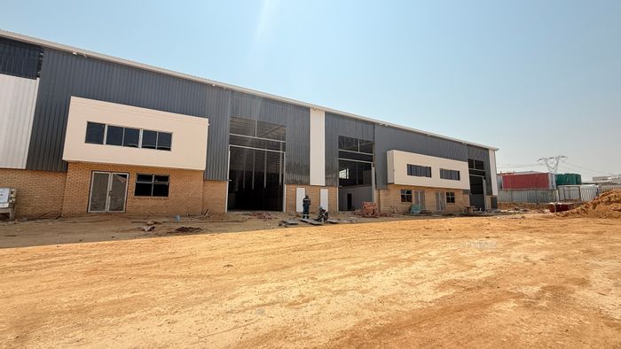 Industrial units to rent in Samrand Business Park with high-clearance warehouses.