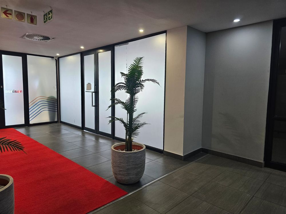 Landing & front doors of office