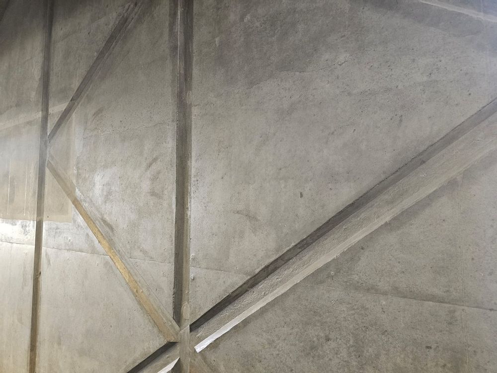 Artistic cement wall