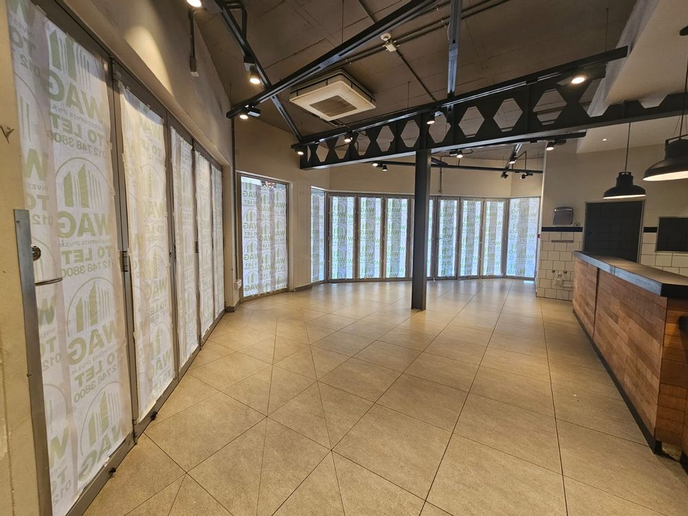 Retail space area open on street parking