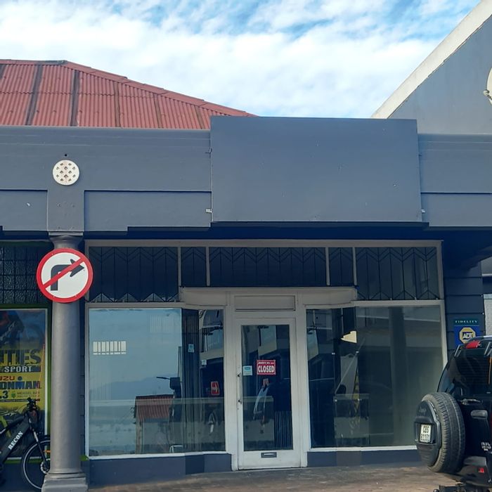 Retail space to rent in Mossel Bay Central, includes utilities and flexible electricity options.