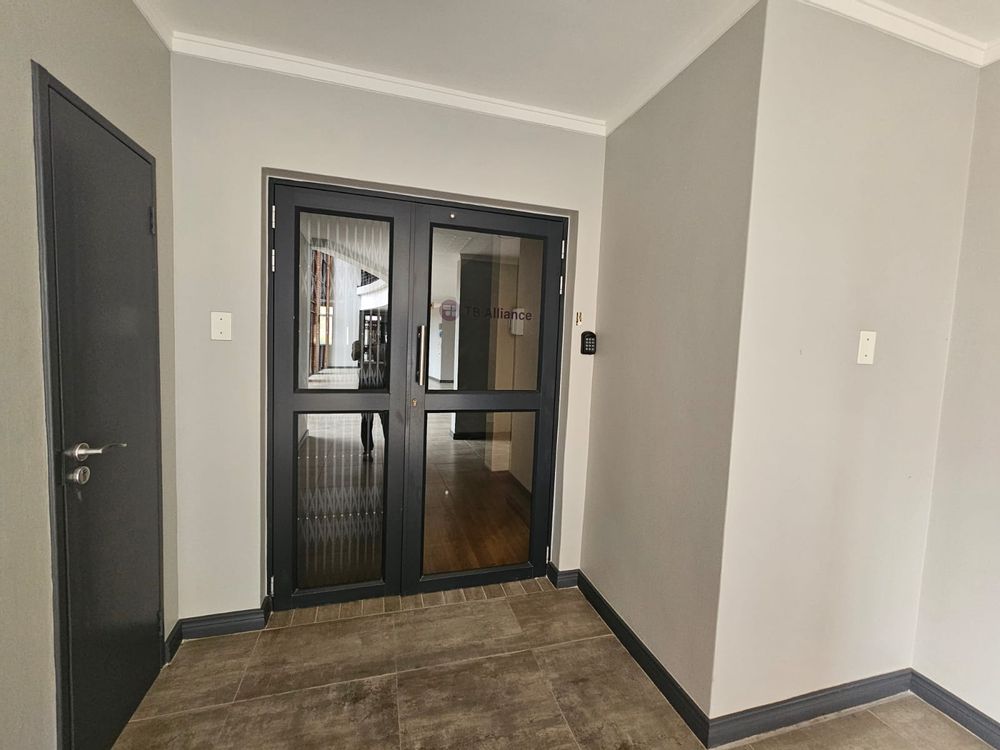 Front door to office