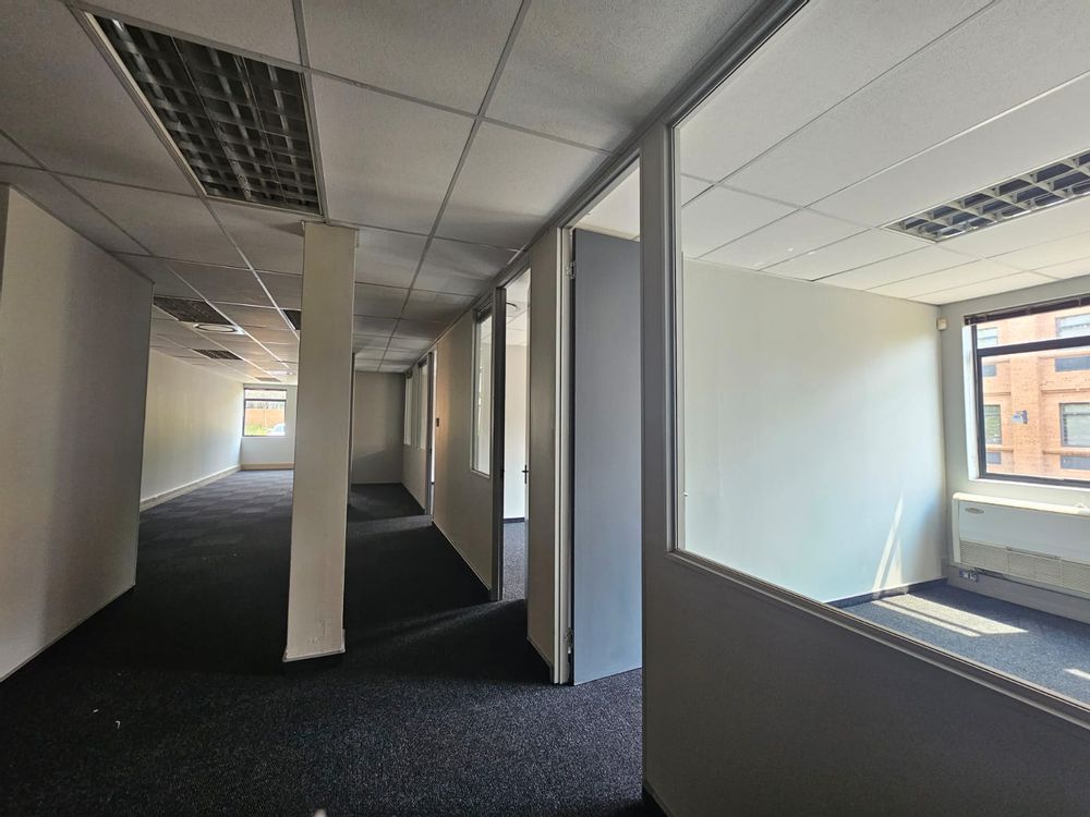 Open office space and private offices