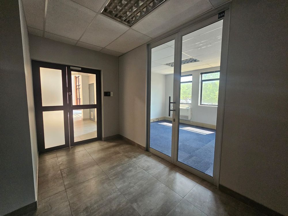 Entrance of office space - photo taken from inside office