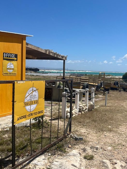 Established business for sale in Struisbaai Central with loyal clientele and trailers.