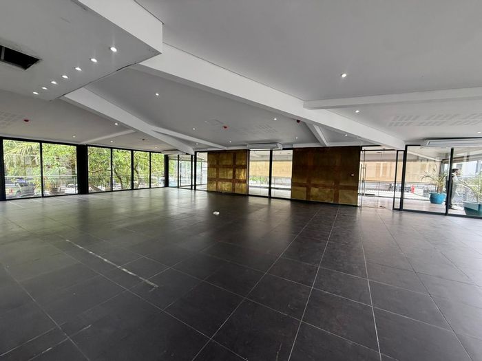 Retail Space To Rent in Umhlanga Central with balcony, kitchen, and security.