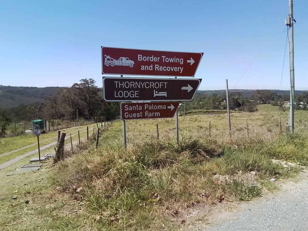 Direction Signage on Thornycroft Road Summerpride