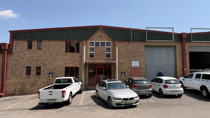 Industrial warehouse to rent in Samrand Business Park with office space and truck access.