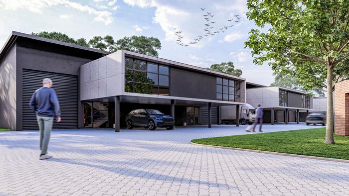 Industrial mini-factory complex in Umhlali, 24-hour security, ample parking, for sale.