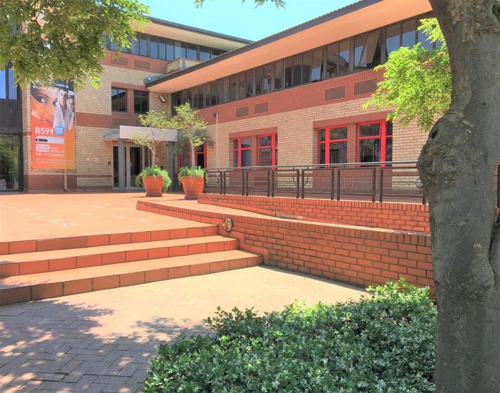 Office To Rent in Woodmead: Includes utilities, secure park, gardens, and coffee shop.