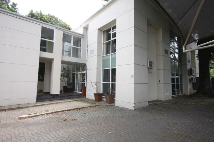 To Rent: Office in Parkwood, 440sqm, near Gautrain, secure parking, natural light.