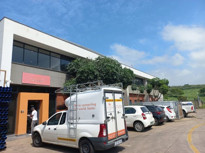 Industrial warehouse for rent in Riverhorse Valley with office space and secure access.