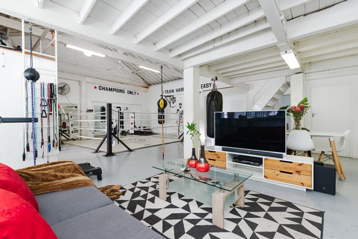 For Sale: Unique Mixed-Use House in Gardens with rooftop terrace and gym space.