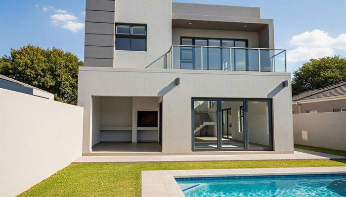 Spacious 4-bedroom house in Sandown, featuring en-suites and scenic balconies. For Sale.