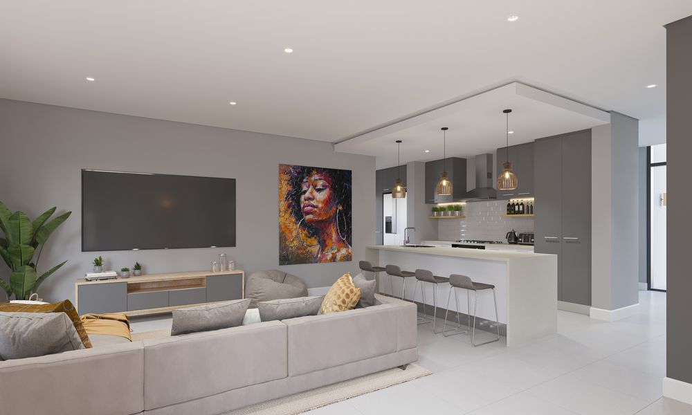 Living Room & Kitchen