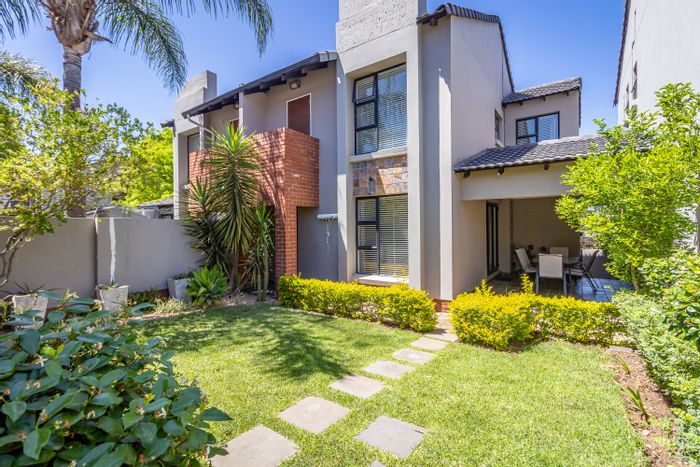 For Sale: Fourways Townhouse with private patio, inverter, and estate amenities.