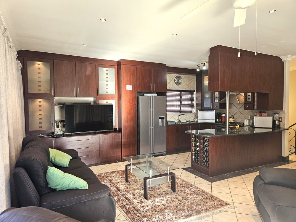 Open lounge/kitchen upstairs