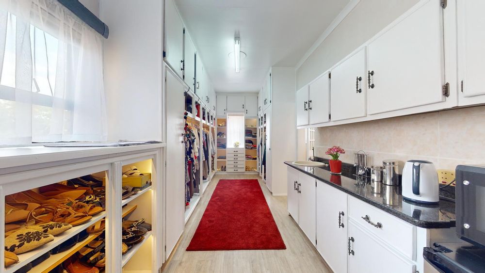 Walk-In Closet with mini-kitchen