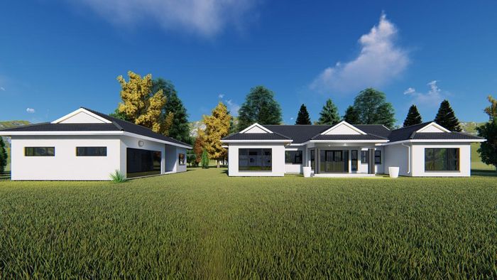 4-bedroom house in Ulundi Central to rent, featuring garage and spacious living areas.