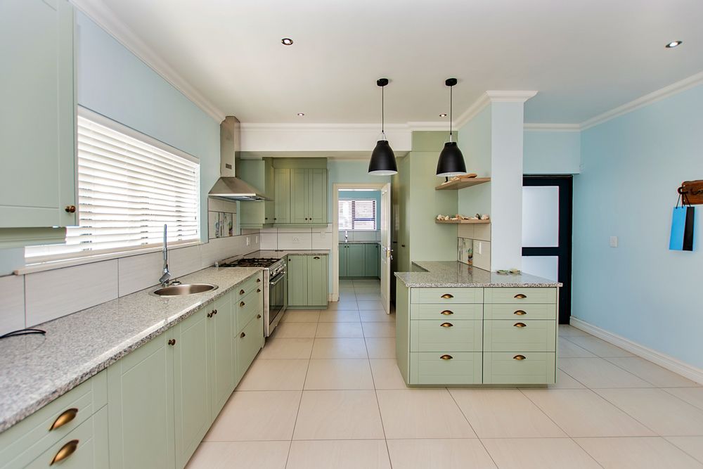 The kitchen as you entre from the front door