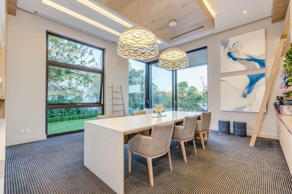 Study with sliders to garden