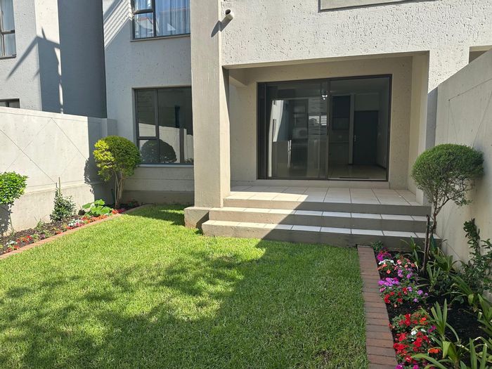 Bryanston Apartment For Sale: 1-bedroom, private garden, secure parking, convenient location.