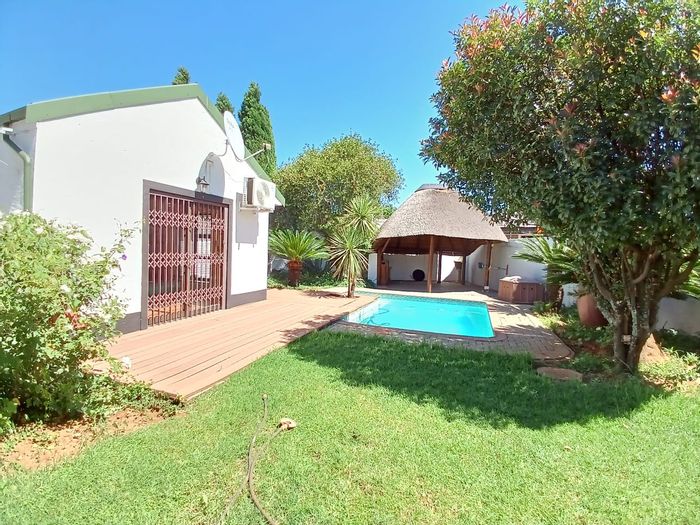 Vaalpark Townhouse For Sale: 3 Bedrooms, pool, lapa, double garages, large garden.