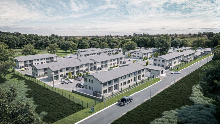 For Sale: 1 Bed Apartment in Humansdorp Central with parking, solar, and water tank.