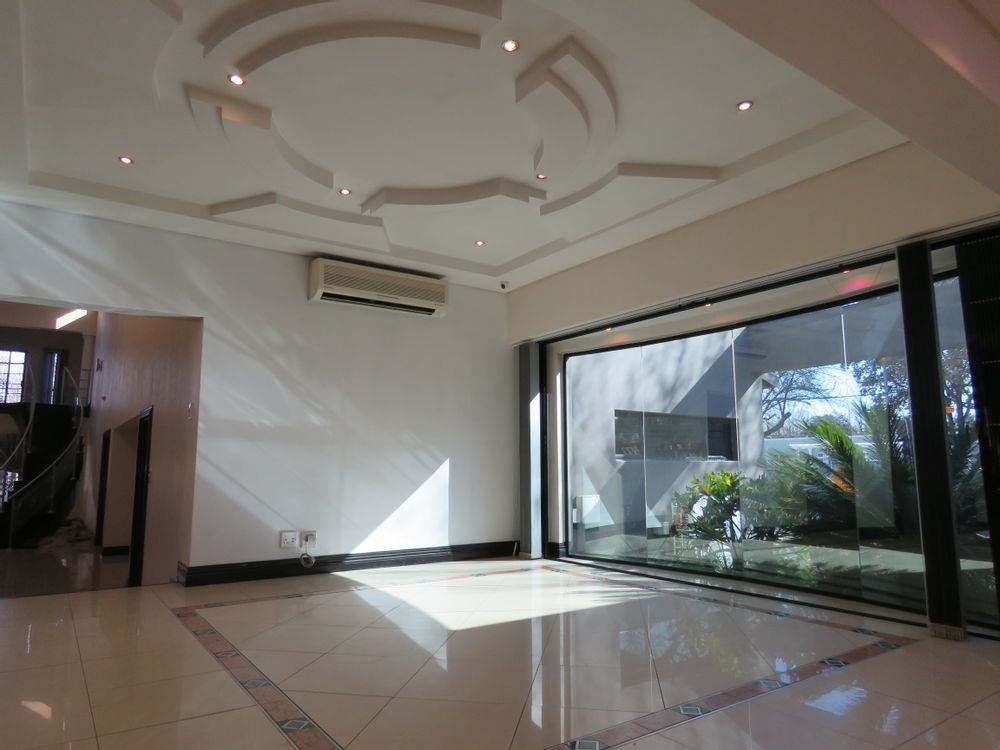 Dining room with Glass doors onto atrium