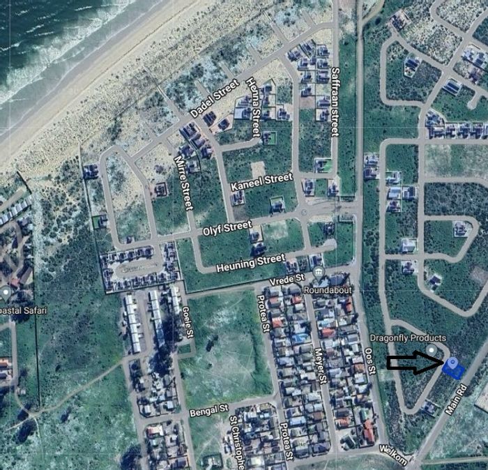 Vacant Land Residential For Sale in Laaiplek, 506m², near ocean, security estate.