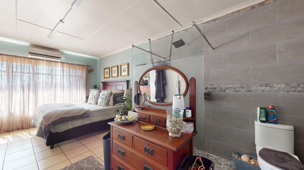 Bedroom, view of California bathroom, dressing area