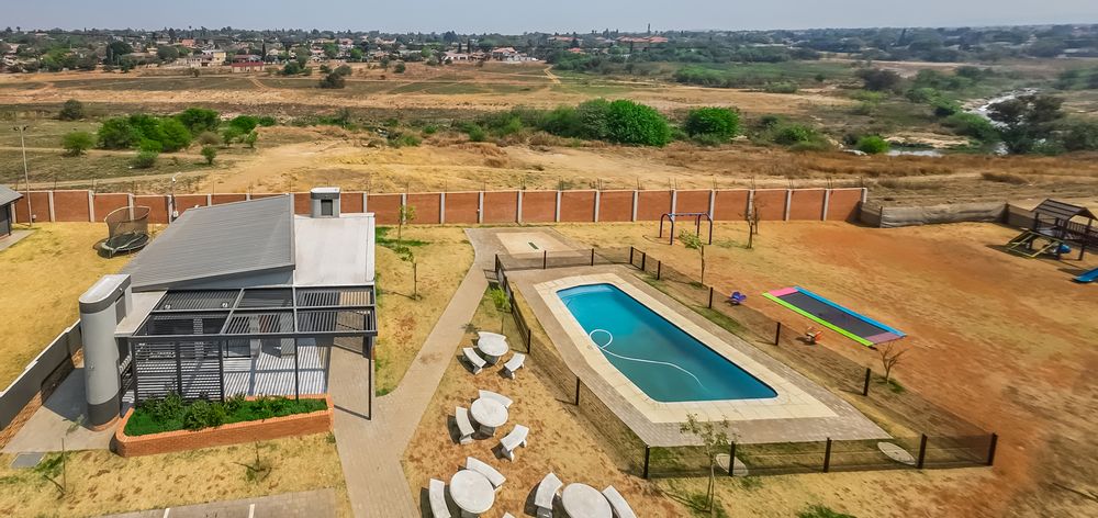 Communal clubhouse with pool