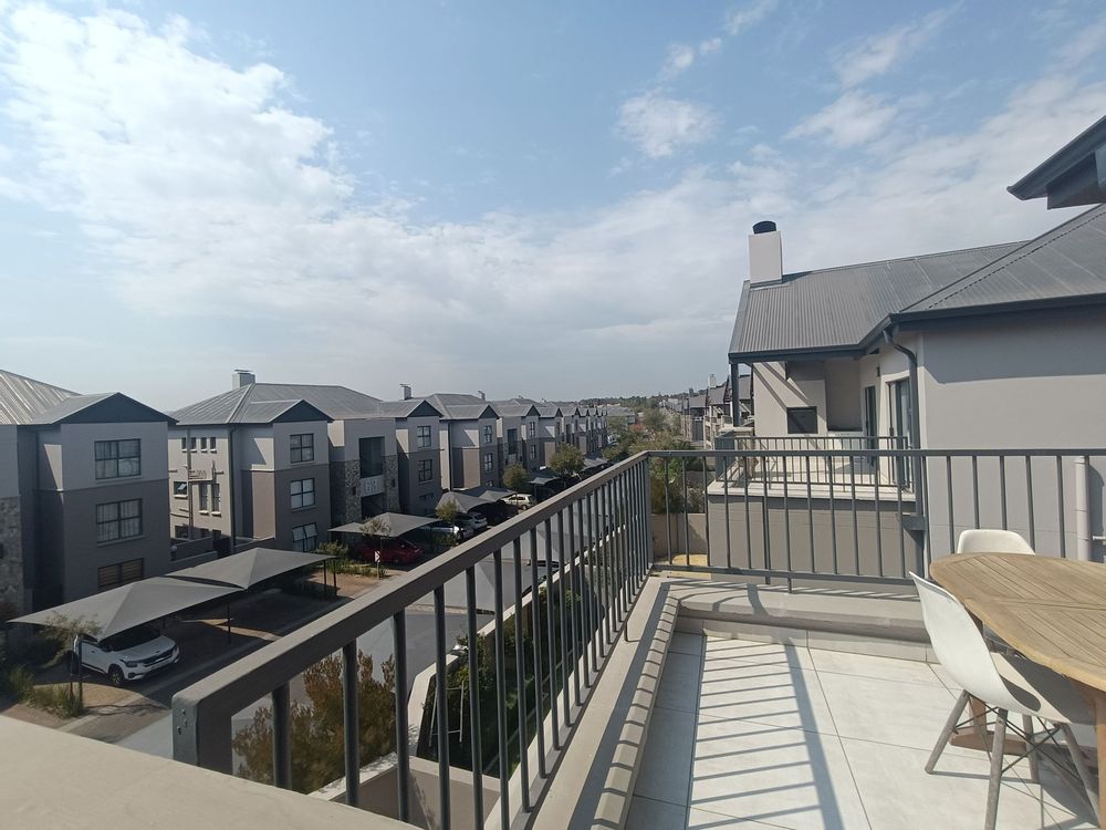 Balcony overlooking the complex