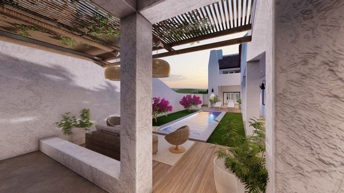 For Sale: Beachfront House in Struisbaai Central with pool and turnkey project.