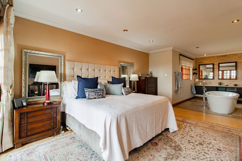 Main bedroom has a gorgeous open plan bathroom
