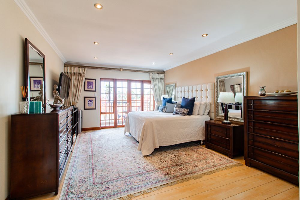 Main bedroom is light and bright