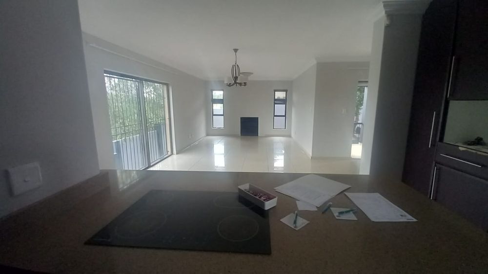 Open plan kitchen, lounge and dining area