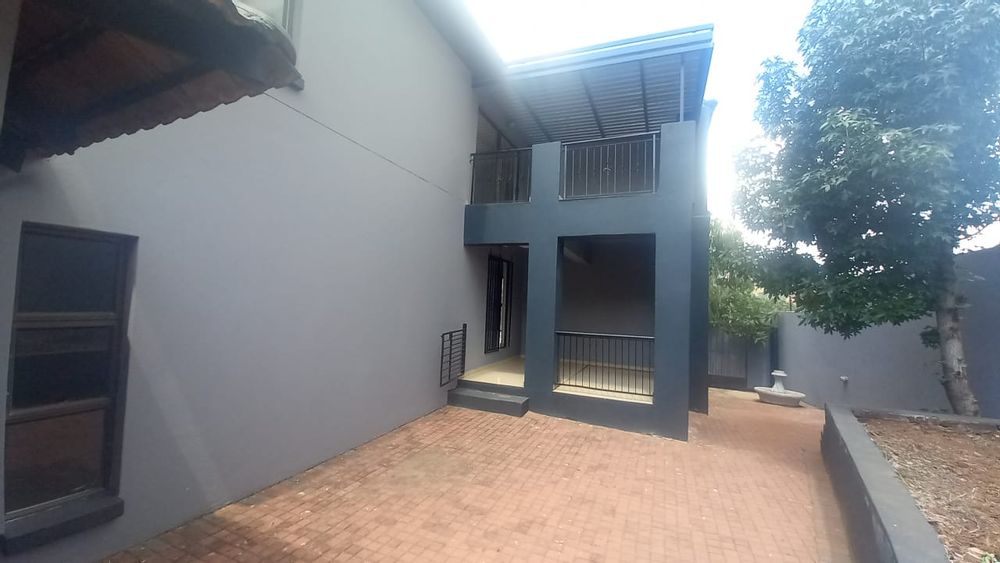 From garage to entrance of house