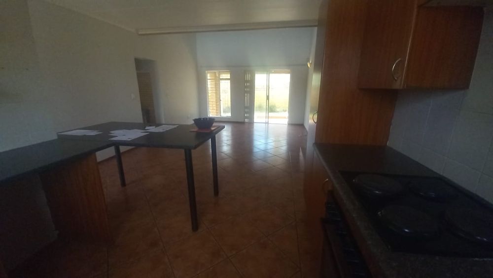 Kitchen and lounge open plan