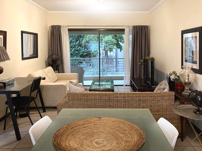 Bryanston Apartment To Rent: 1 bed, pool, clubhouse, 24-hour security, furnished.